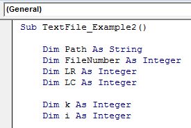 VBA Write Text Example 2-4