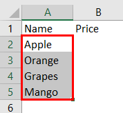 Create Excel Spreadsheet Example 2.2