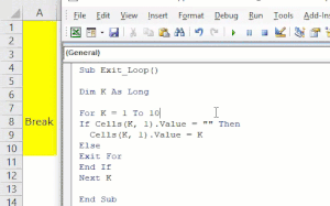 VBA Break For Loop | How to Exit For Loop in Excel VBA?