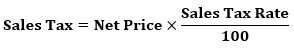 Sales Tax Formula 1
