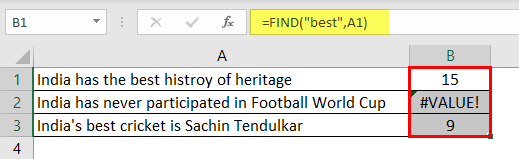 Search For Text Excel Example 1-4