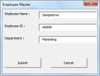 VBA Close UserForm Example 1-4