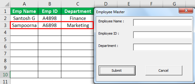 VBA Close UserForm Example 1-5