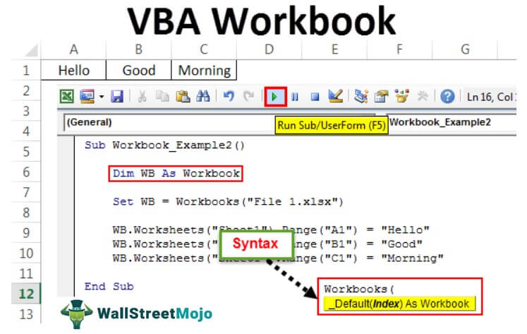 VBA Workbook