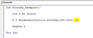 VBA Roundup Funciton to Round Up Numbers in Excel