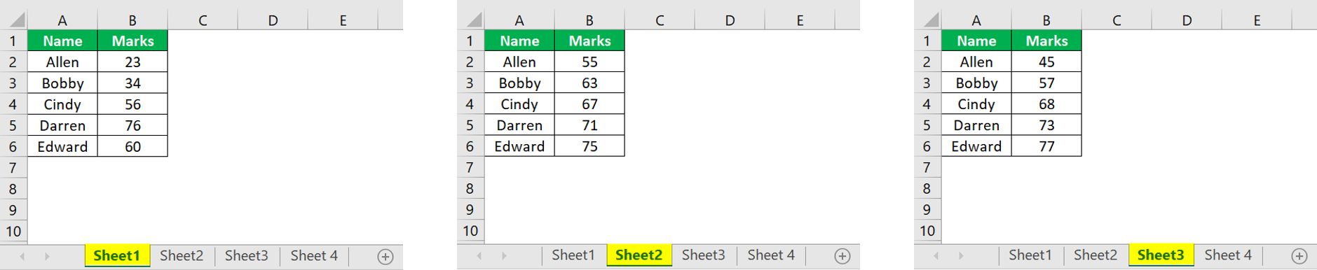 Consolidate Function in Excel - FAQ 1-1