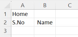 Excel Spreadsheet Example 1