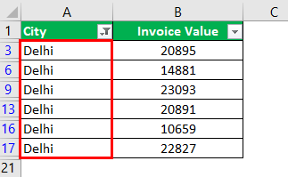 How to Filter in Excel Example 1.6