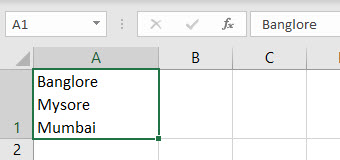 New Line in Excel Cell Method 1-5