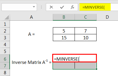 Inverse Matrix Example 1.4