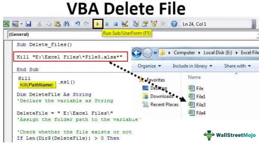 Vba Delete File | How To Delete Files In The Folder Using Vba Code?