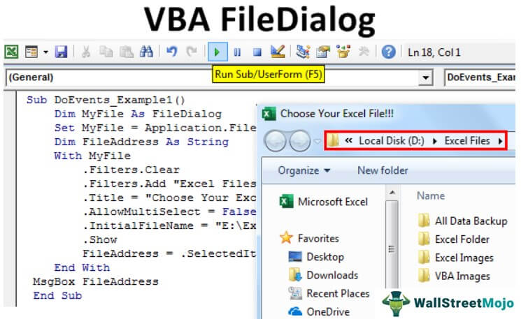 St Telegraf slump VBA FileDialog | How to Open FilesDialog Box using VBA Code?