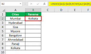 Collate Reverse Order How to Reverese the Order of Data in Excel? | 3 Methods with Example