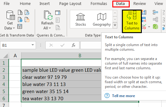 Extract data from pdf to excel Example 1-6
