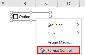 Form Controls in Excel Example 2.3