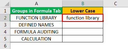 Excel LowerCase Example 4.2