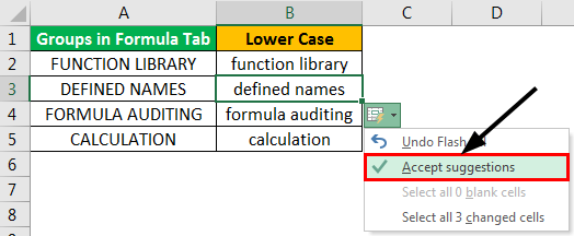 Excel LowerCase Example 4.5