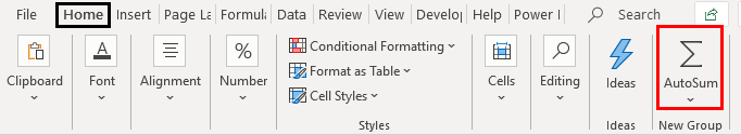 Ribbon in Excel Example 1.18
