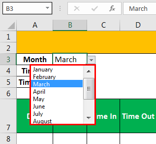 Time card Template Example 1-1