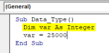 VBA Variable Types Example 1.2