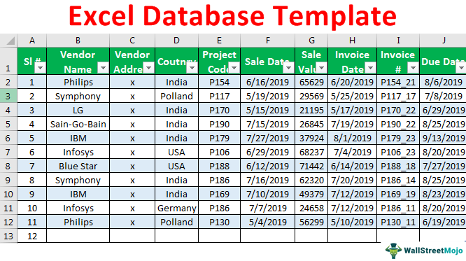 Excel-Database-Template