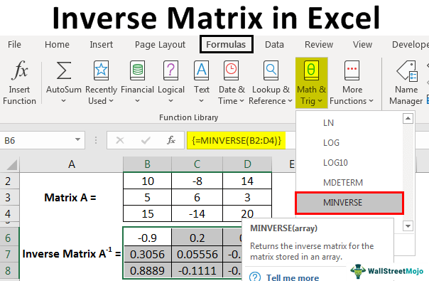 Inverse-Matrix-Excel
