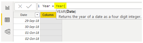 Year syntax