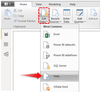 Power BI Connections - Connect Data from Web