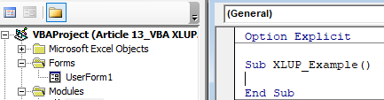 VBA XLUP Example 1.4