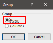 How to Group Rows in Excel Example 1.5