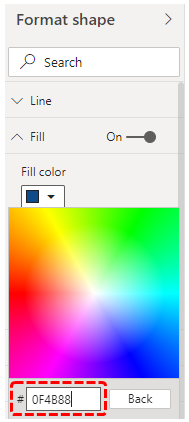 Power BI Dashboard Sample (color code)