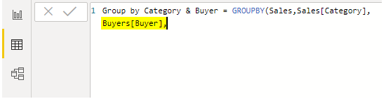 Power BI Group By - Column To be Grouped