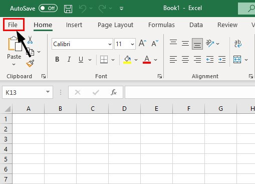 Repair files- Excel File option