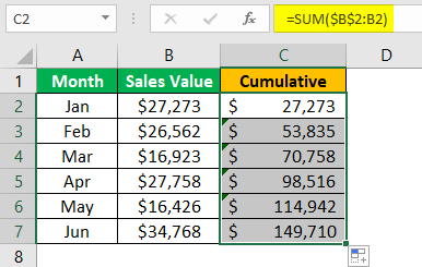 Statistics in Excel Example 2.5