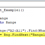 VBA FIND NEXT | How to Use FindNext Function in Excel VBA?