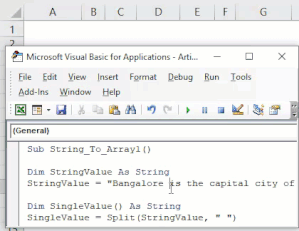 VBA Split String into Array | How to Split String into Array in Excel VBA?