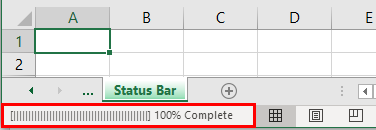 VBA Status Bar Example 1.10