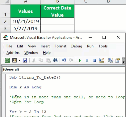 VBA String to Date | Convert String Values to Date in Excel VBA