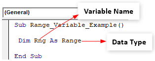VBA Variable Range - Example 1-5