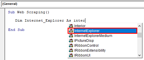 VBA Web Scraping Example 1.3.0