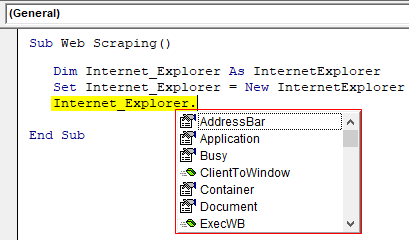 VBA Web Scraping Example 1.6.0