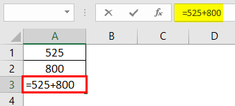 Write Formula in Excel Example 1.2