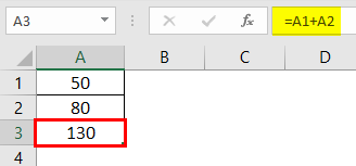 Write Formula in Excel Example 1.6