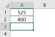 Write Formula in Excel Example 1