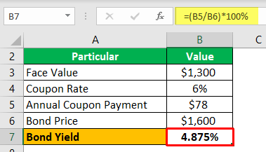 Bond Yield Formula - Example 1-3