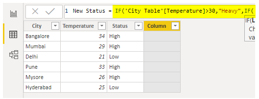 Power BI IF - IF Condition 2.1