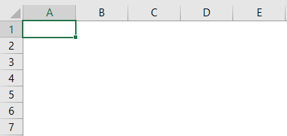 Rows & Columns in Excel - Example 1-1