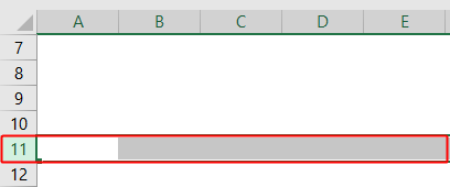 Rows & Columns in Excel - Example 1-4