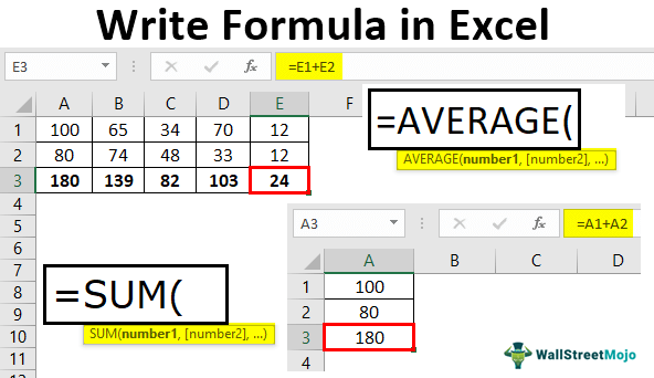 Write-Formula-in-Excel