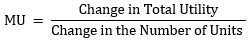 marginal utility formula